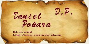 Daniel Popara vizit kartica